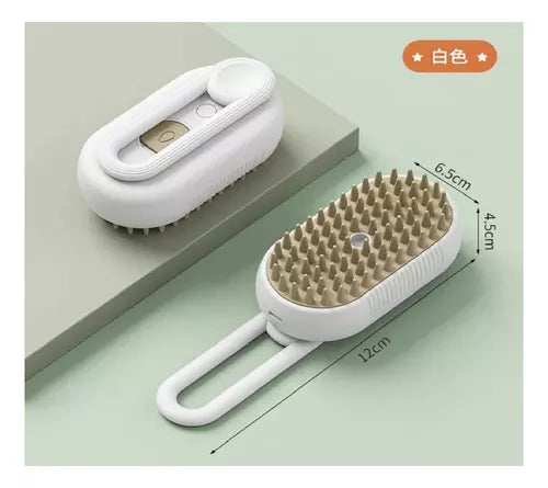 Cepillo vapor para mascotas manija