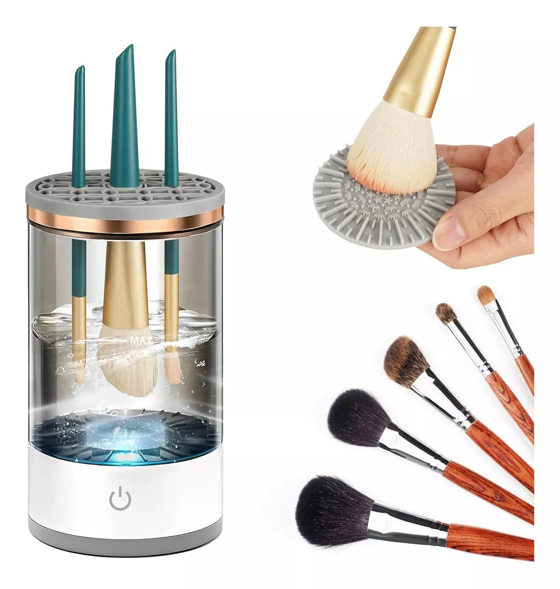 Limpiador De Brochas De Maquillaje Electri