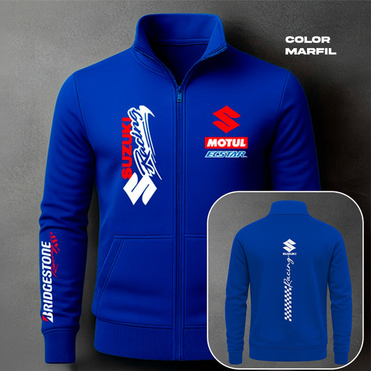 BUZO CUELLO ALTO MOTO SUZUKI ESTAMPADO