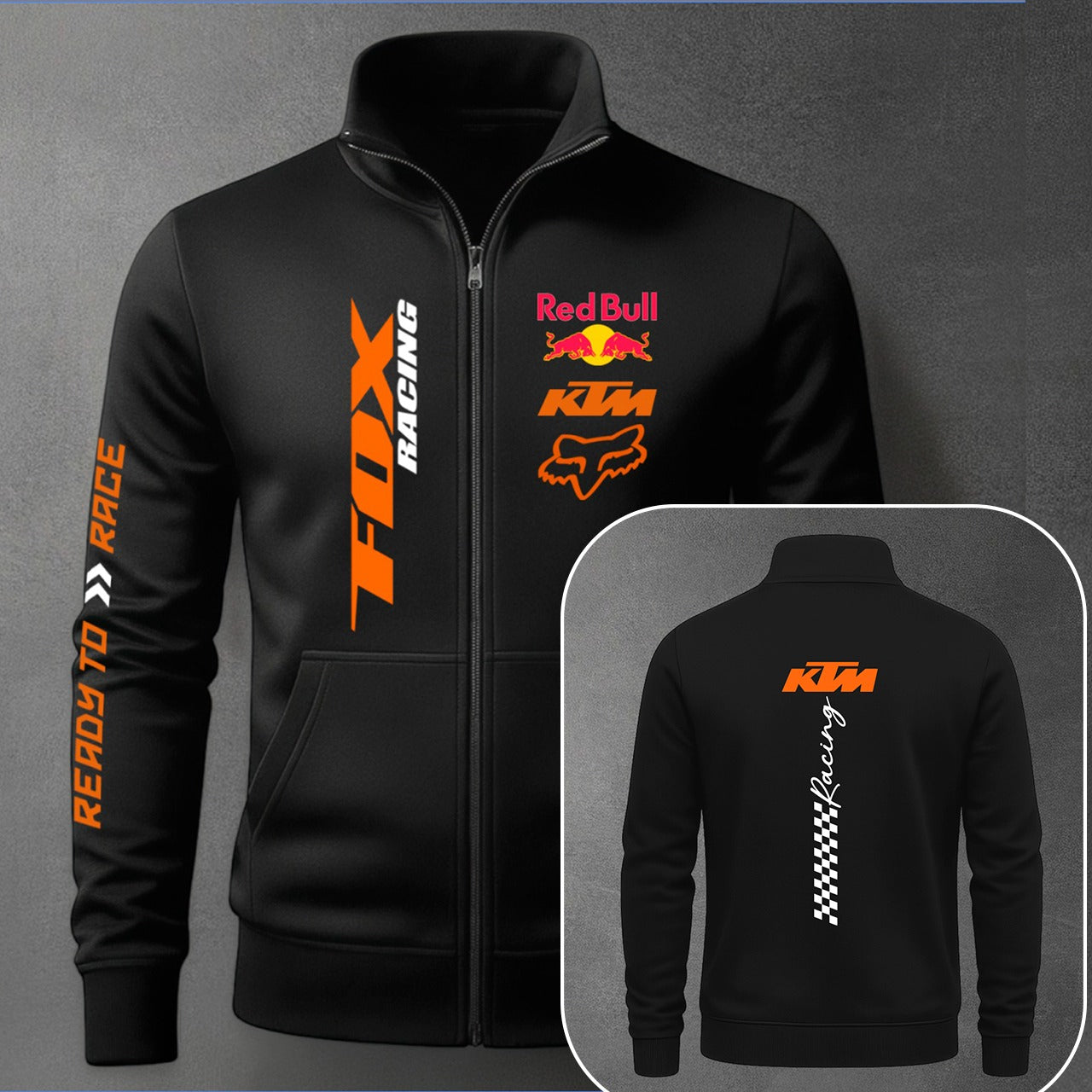BUZO CUELLO ALTO MOTO KTM ESTAMPADO
