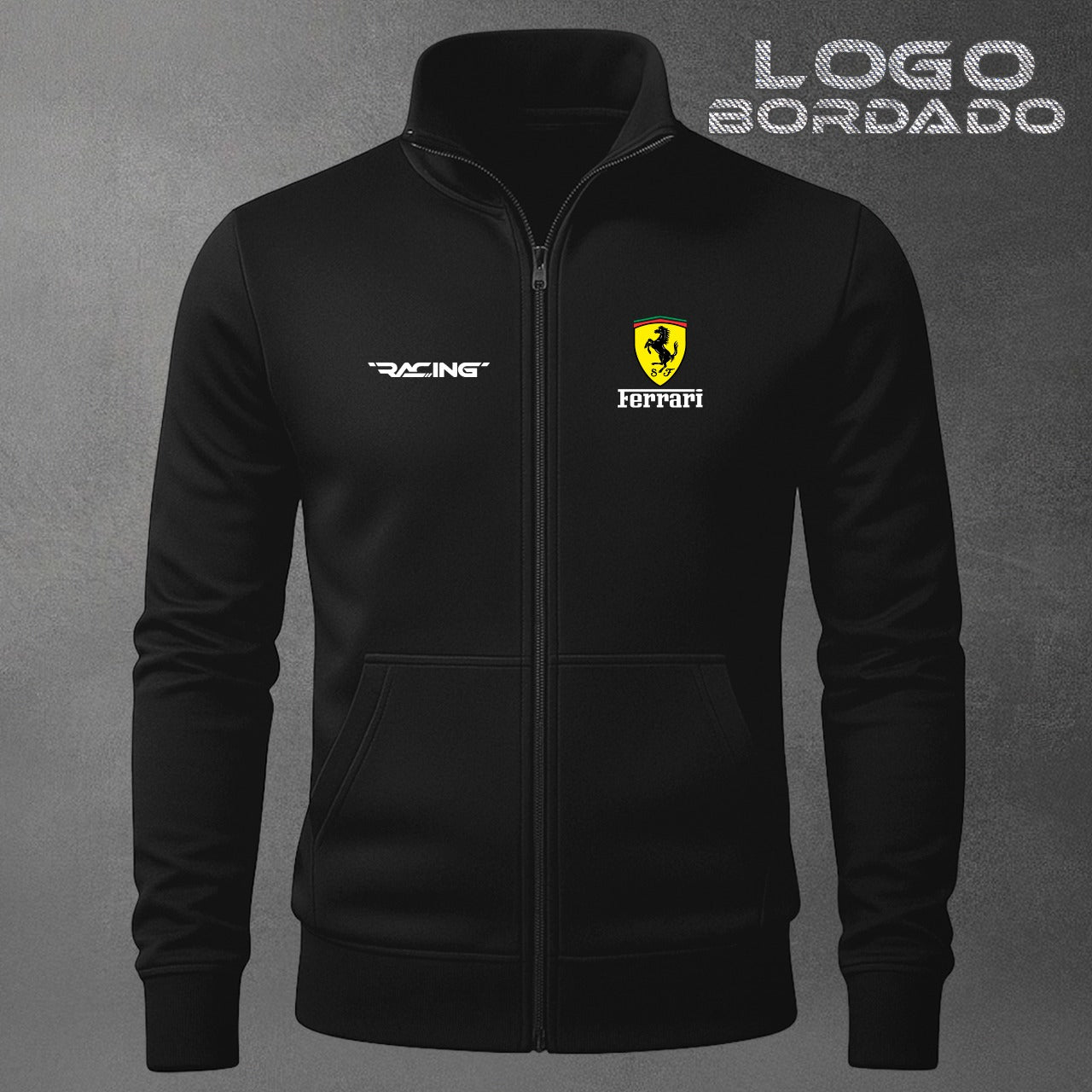 BUZO CUELLO ALTO FERRARI BORDADO