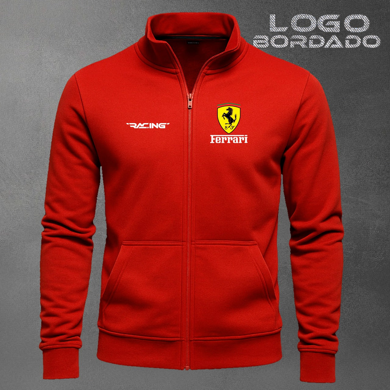 BUZO CUELLO ALTO FERRARI BORDADO