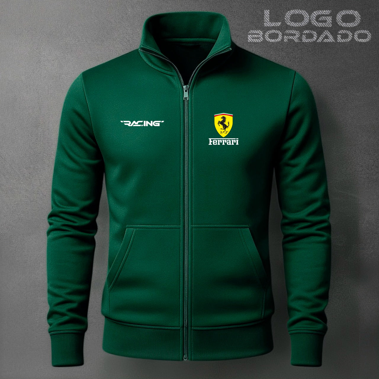 BUZO CUELLO ALTO FERRARI BORDADO