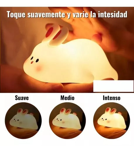 Lámpara Mágica De Conejito Con Sensor