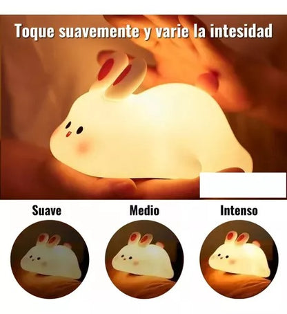 Lámpara Mágica De Conejito Con Sensor