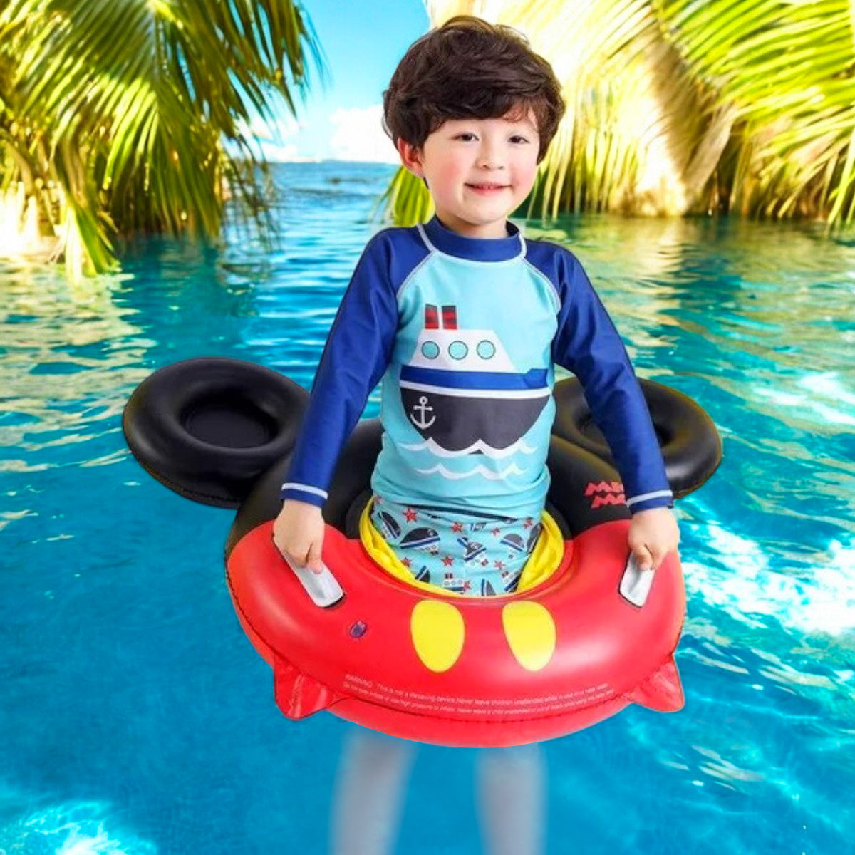 Flotador Niños + Pulsera Repelente x3