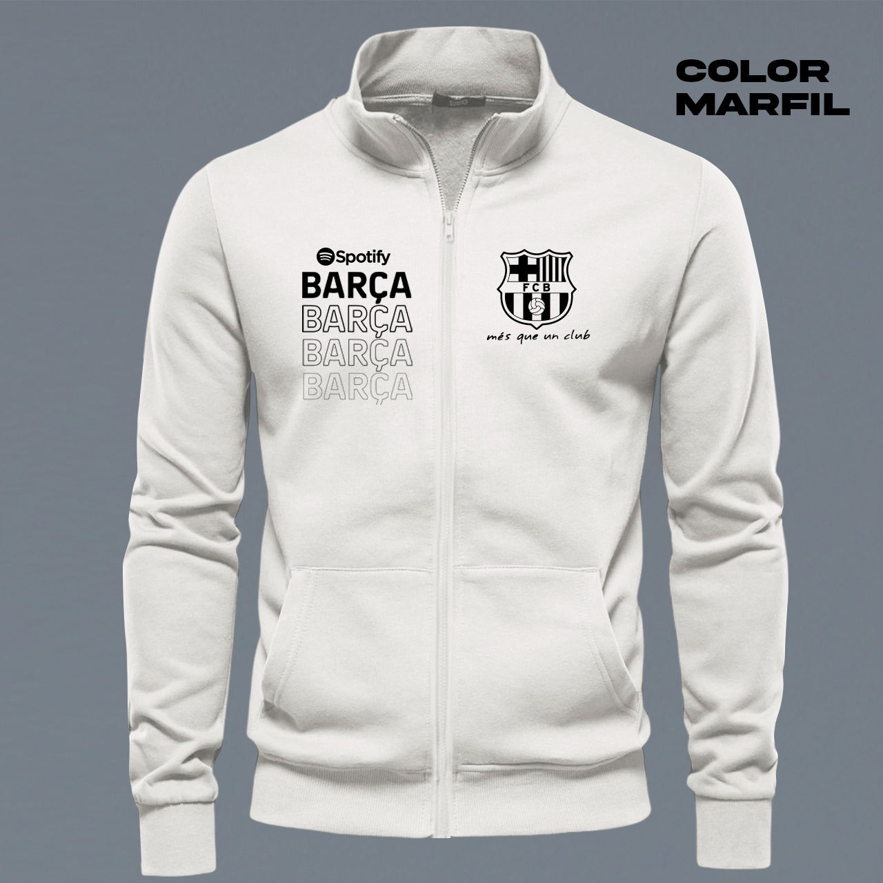 BUZO CUELLO ALTO BARCELONA ESTAMPADO