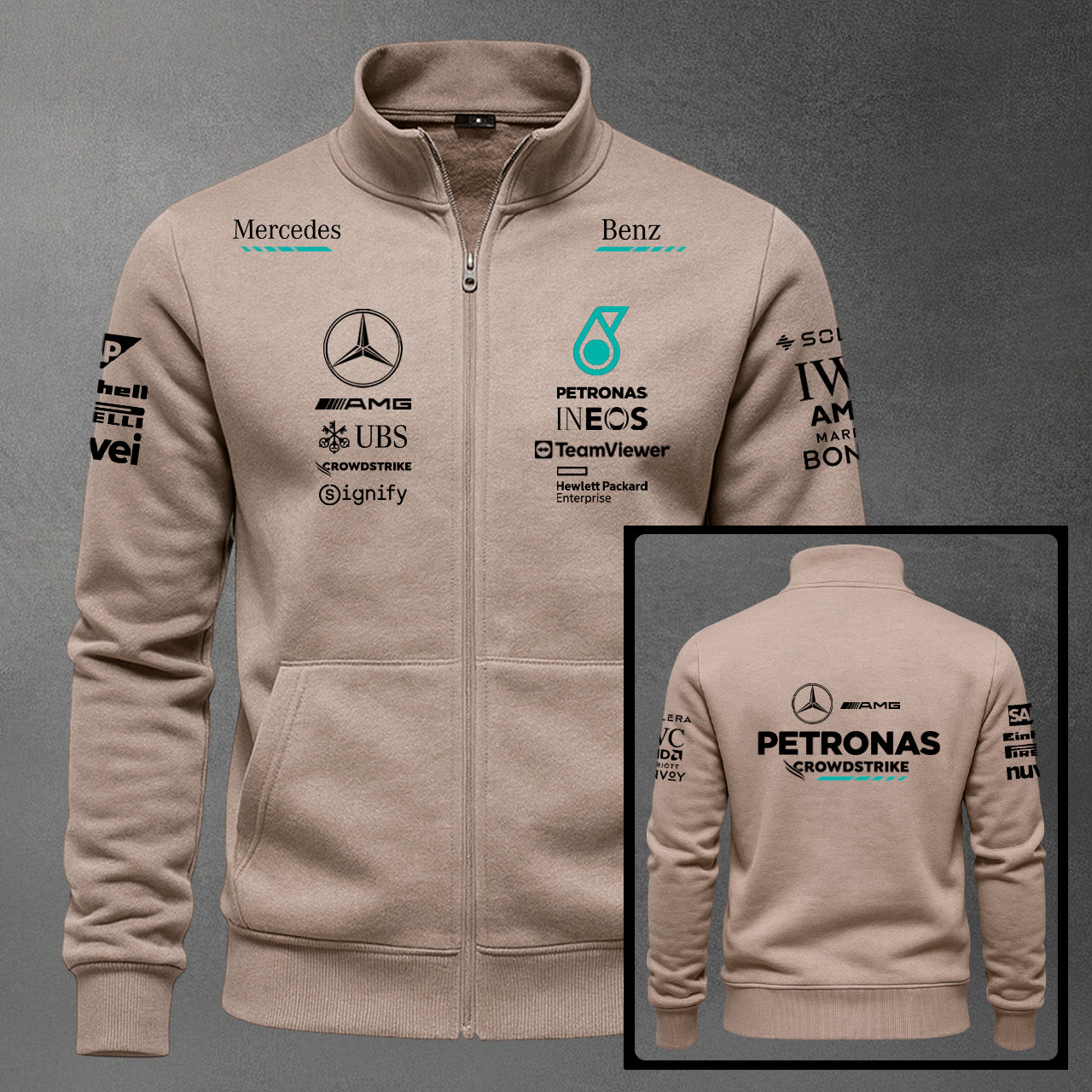 BUZO F1 MERCEDES ESTAMPADO