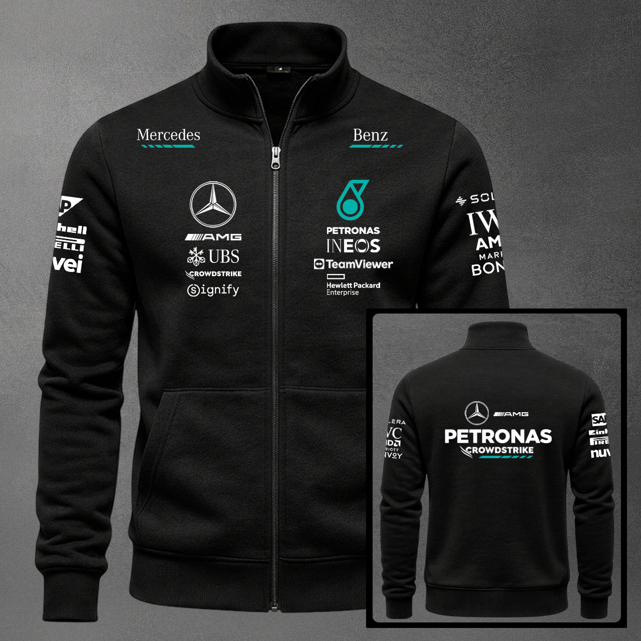 BUZO F1 MERCEDES ESTAMPADO
