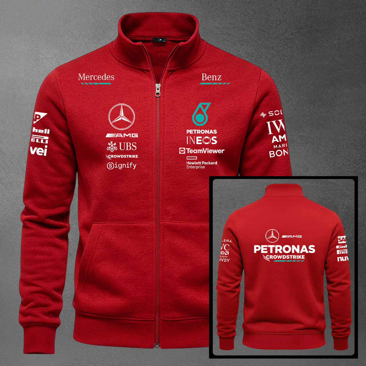 BUZO F1 MERCEDES ESTAMPADO