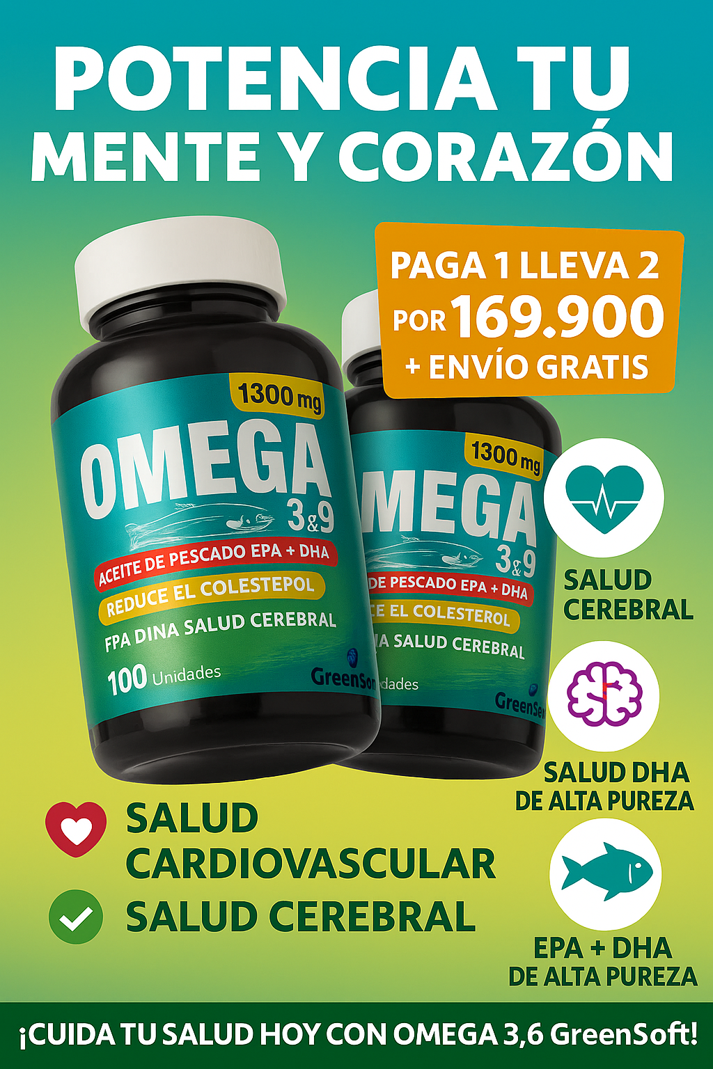 Omega 3, 6 y 9 2x1