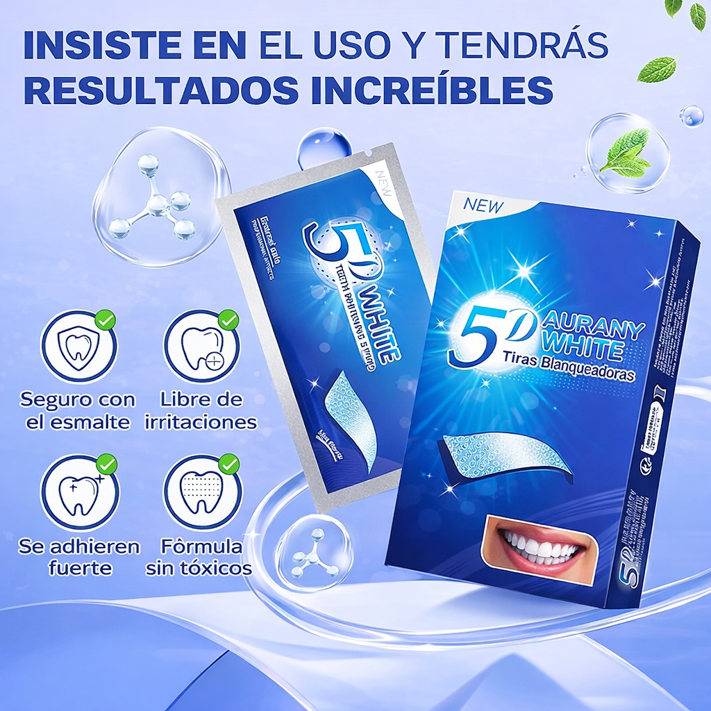 DentaLux Pro™ - TIRAS DENTALES BLANQUEADORAS 5D WHITE
