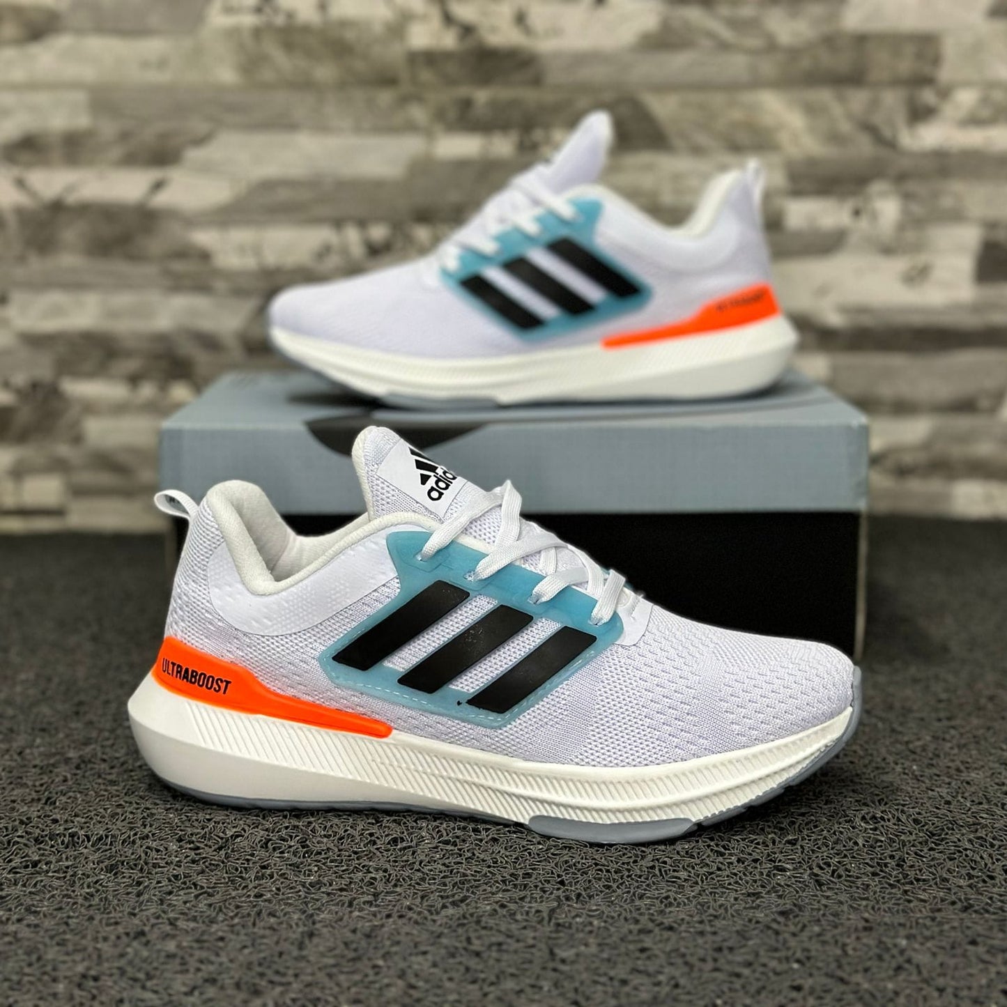 Adidas Ultraboost Blanco Naranja Hombre