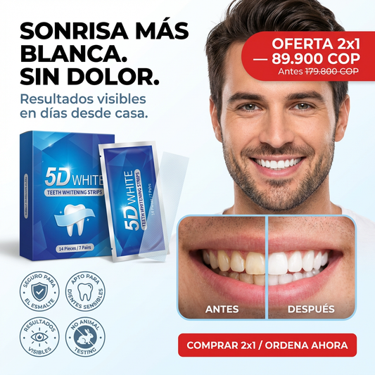 DentaLux Pro™ - TIRAS DENTALES BLANQUEADORAS 5D WHITE